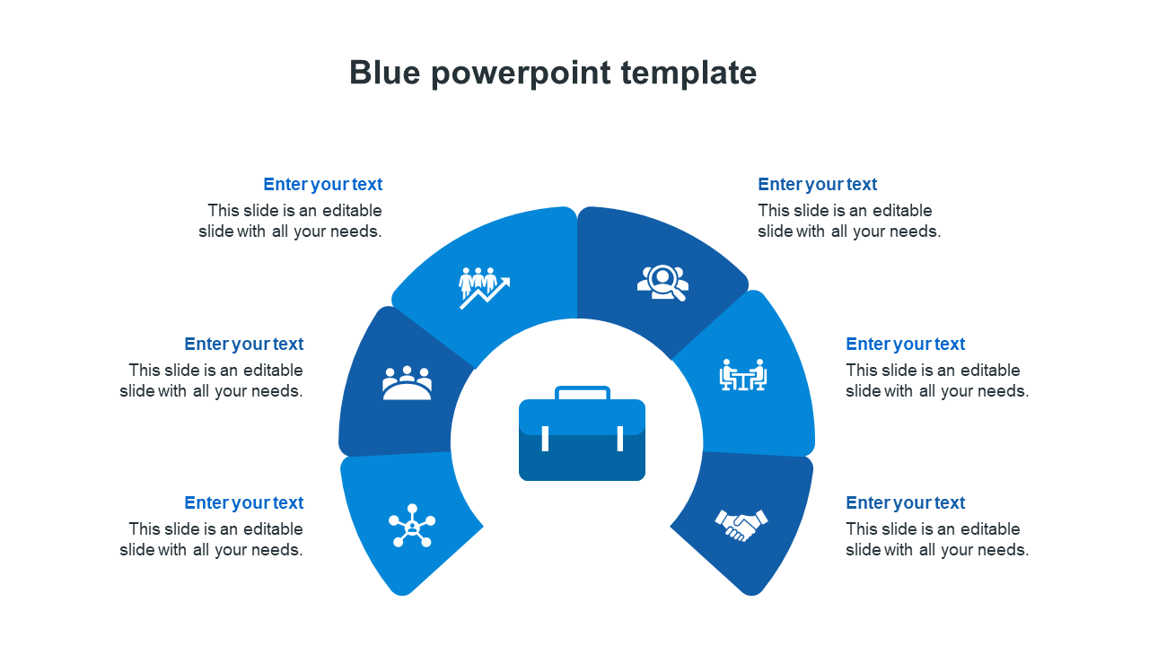 blue powerpoint template-blue